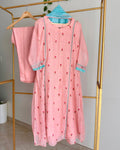 Pink Kota Embroidered Suit Set